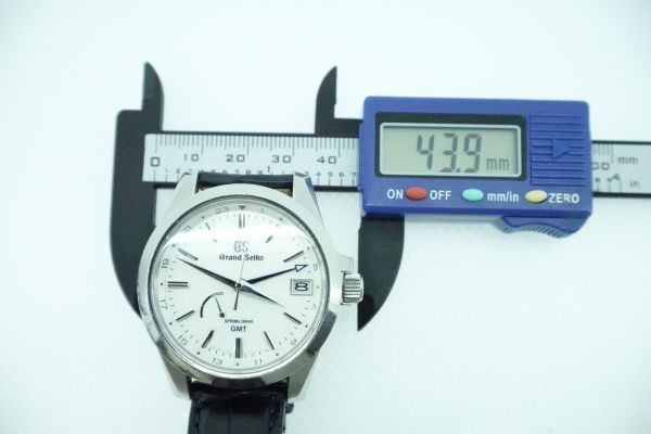 GRAND SEIKO 9R66-0AE0 スプリングドライブ SPRING DRIVE GMT GS グランド セイコー 自動巻き 稼動品 メンズ 腕時計 箱 ケース コマ_7