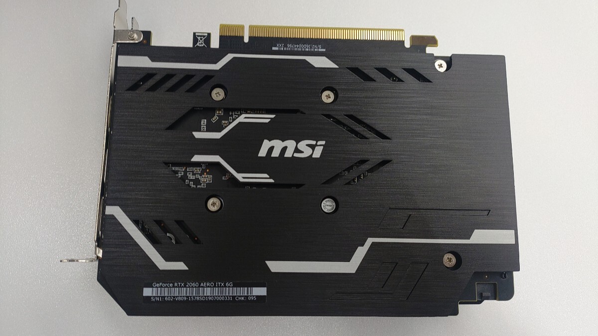 グラフィックボード MSI GeForce RTX2060 AERO ITX 6G - MSI GeForce