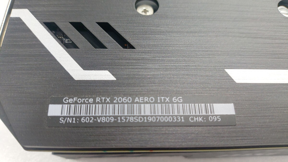 グラフィックボード MSI GeForce RTX2060 AERO ITX 6G - MSI GeForce