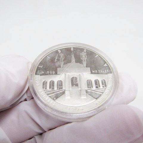 1984-S アメリカ ロサンゼルスオリンピック 1ドル 記念銀貨