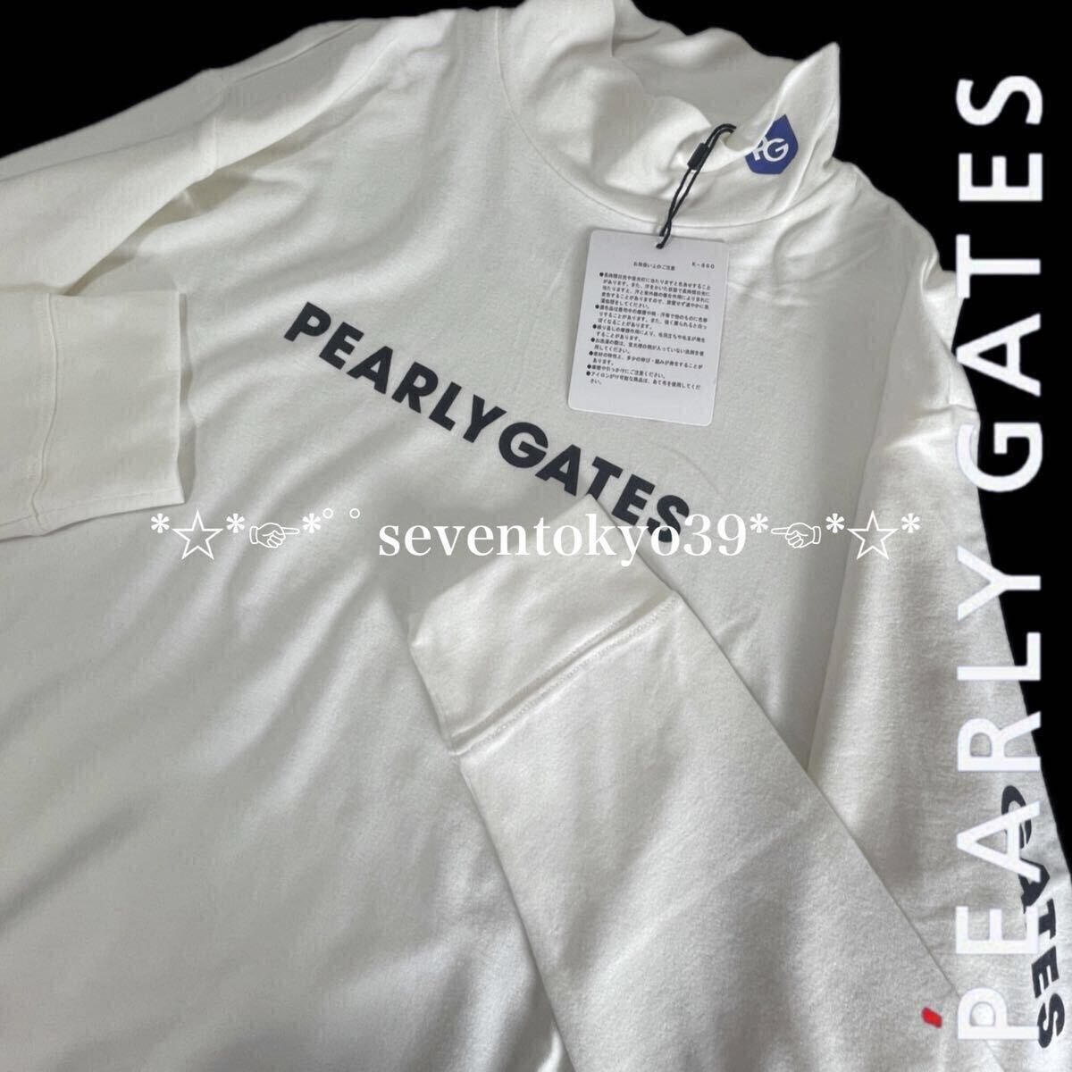 新入荷 本物 新品 44151 PEARLY GATES パーリーゲイツ/5(サイズL) 超人気 ソフトサーモベア天 モックネック長袖カットソー 蓄熱保温_1