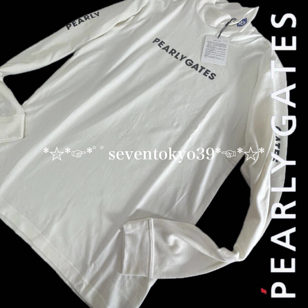 新入荷 本物 新品 44151 PEARLY GATES パーリーゲイツ/5(サイズL) 超人気 ソフトサーモベア天 モックネック長袖カットソー 蓄熱保温_2