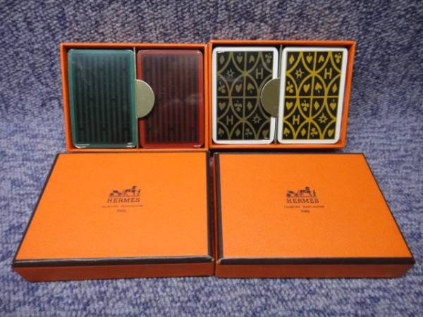 未使用 エルメス HERMES トランプ 2点セット ノベルティ 1円 (服飾小物 