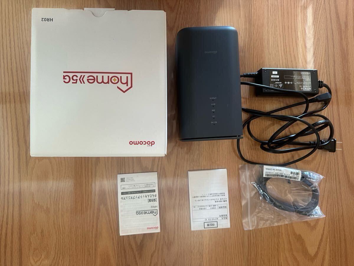 SHARP home 5G HR02 ダークグレー docomoホームルーターブランド：NTT docomo_5