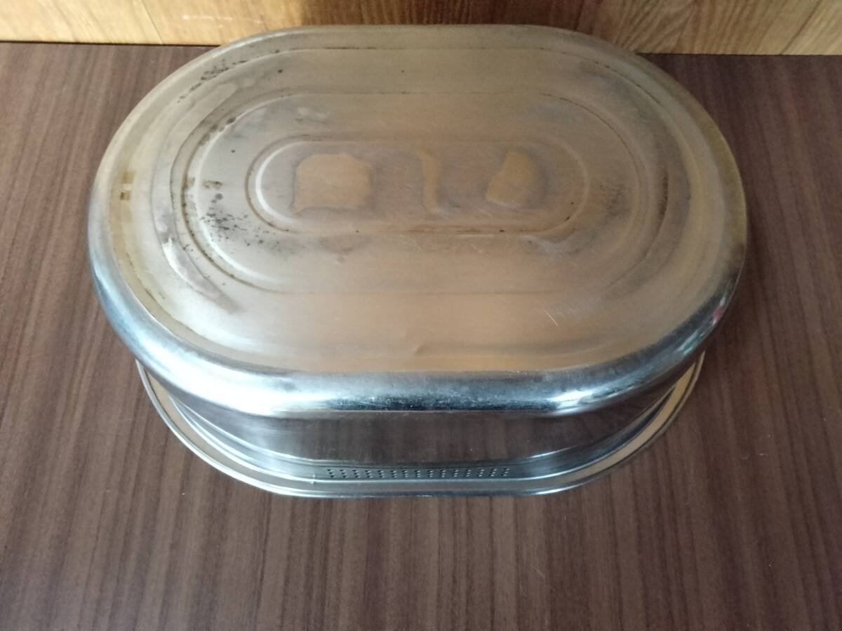 370ｘ260ｘ120　ステンレス 小判型 洗い桶 使用品_2