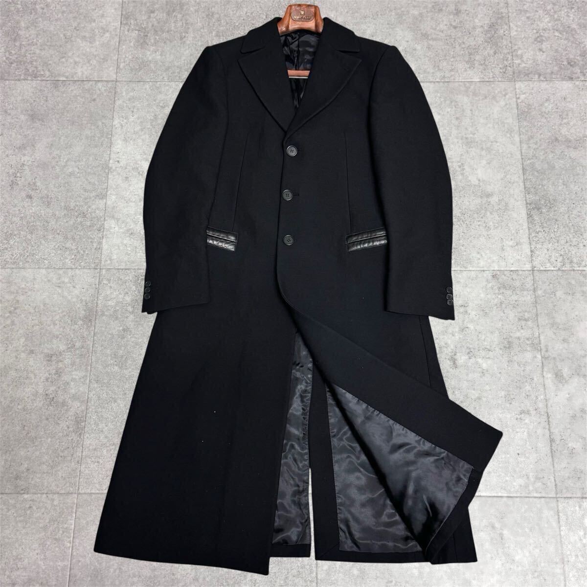 極美品】EMPORIO ARMANI エンポリオアルマーニ ロングチェスターコート