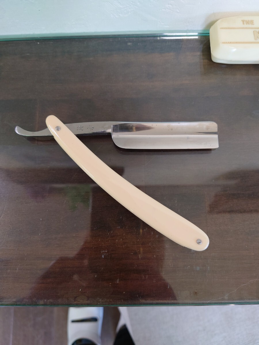 西洋剃刀　剃刀　日本製　新品　床屋　理容　美容　レザー　ドイツ　アンティーク　当時物　理容師_4