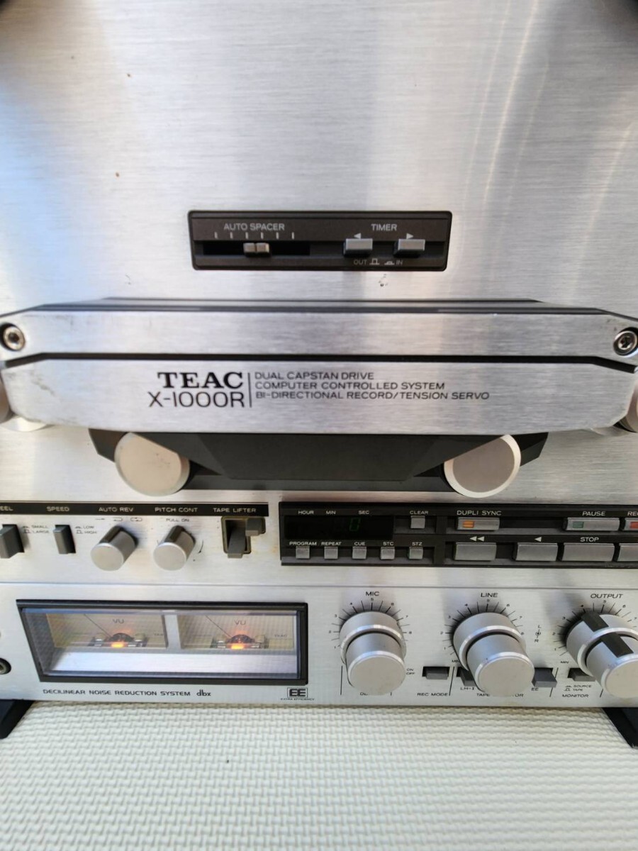 中古　TEAC X-1000R オープンリールデッキ　通電のみ確認 ティアック オーディオ機器_2