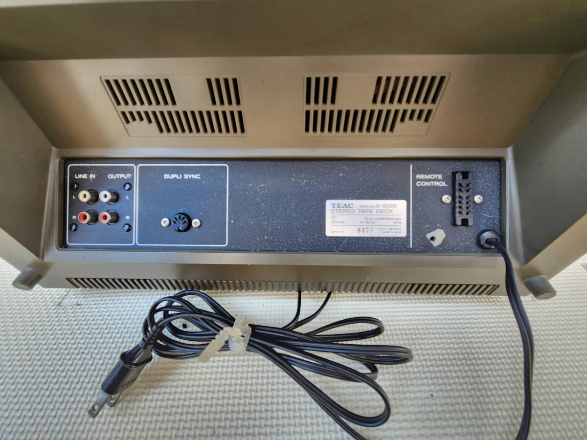 中古　TEAC X-1000R オープンリールデッキ　通電のみ確認 ティアック オーディオ機器_6