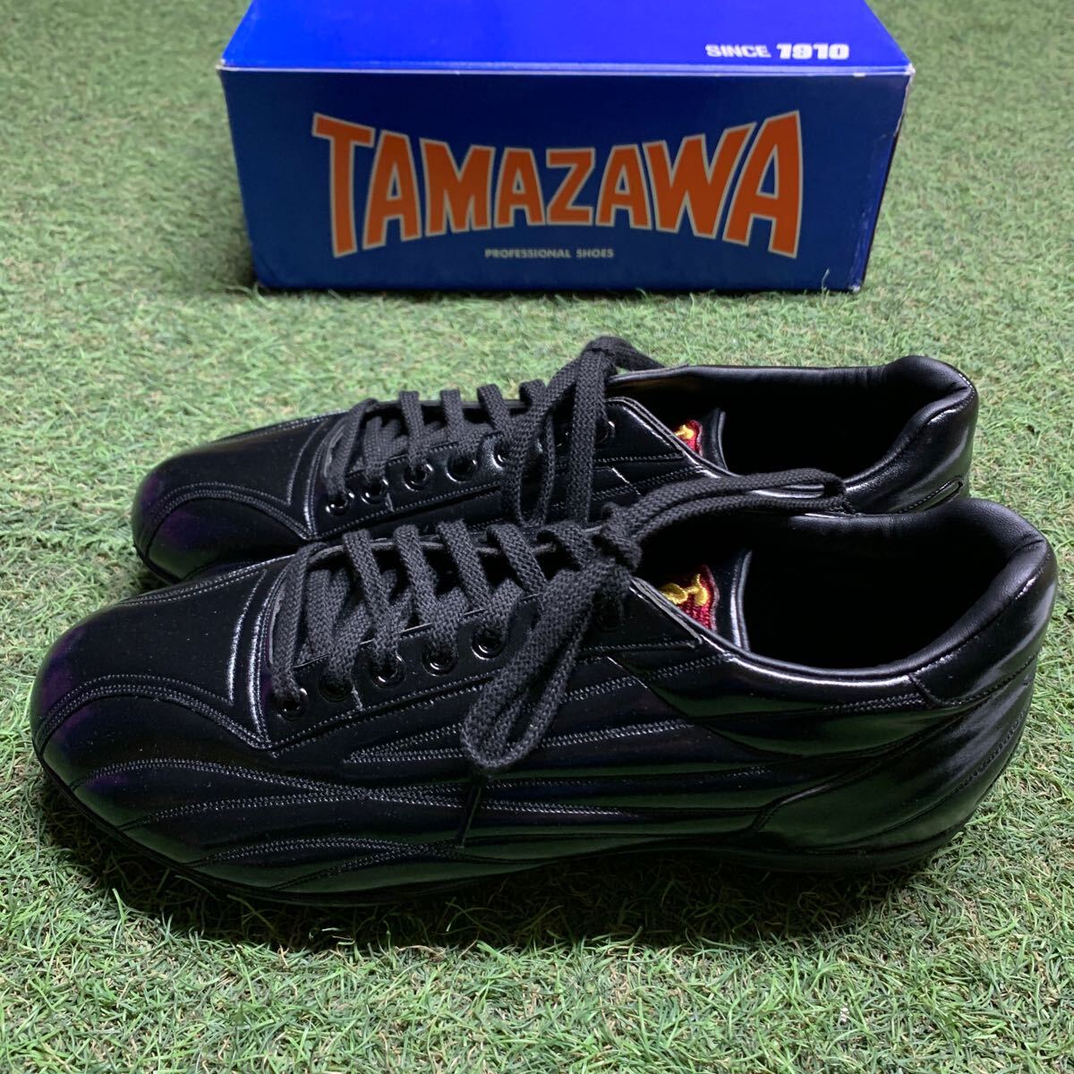 TM137-M05 TAMAZAWA 玉澤 タマザワ TSK-FS3N 樹脂底金具スパイク 28.5cm ブラック 野球 スポーツ 箱破れ有り 未使用 展示品 スパイク_2