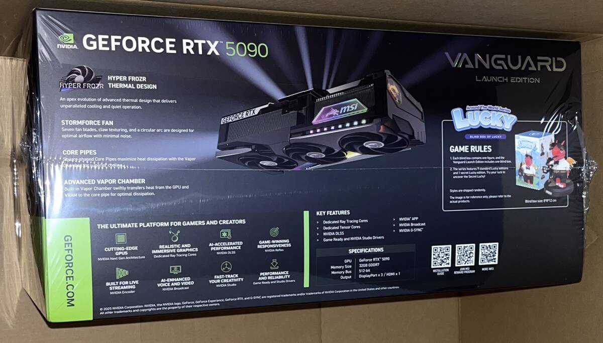 MSI GeForce RTX 5090 32G VANGUARD SOC LAUNCH EDITION グラフィックスカード_2
