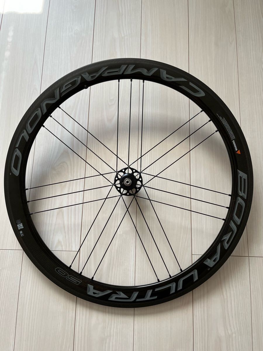 ★ Campagnolo カンパニョーロ BORA ULTRA 50 ボーラ ウルトラ クリンチャー AC3 ダークラベル 17c ワイドリム カンパフリー 中古美品 ★_2