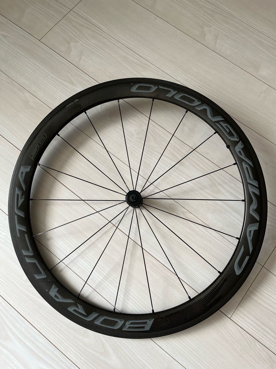 ★ Campagnolo カンパニョーロ BORA ULTRA 50 ボーラ ウルトラ クリンチャー AC3 ダークラベル 17c ワイドリム カンパフリー 中古美品 ★_7