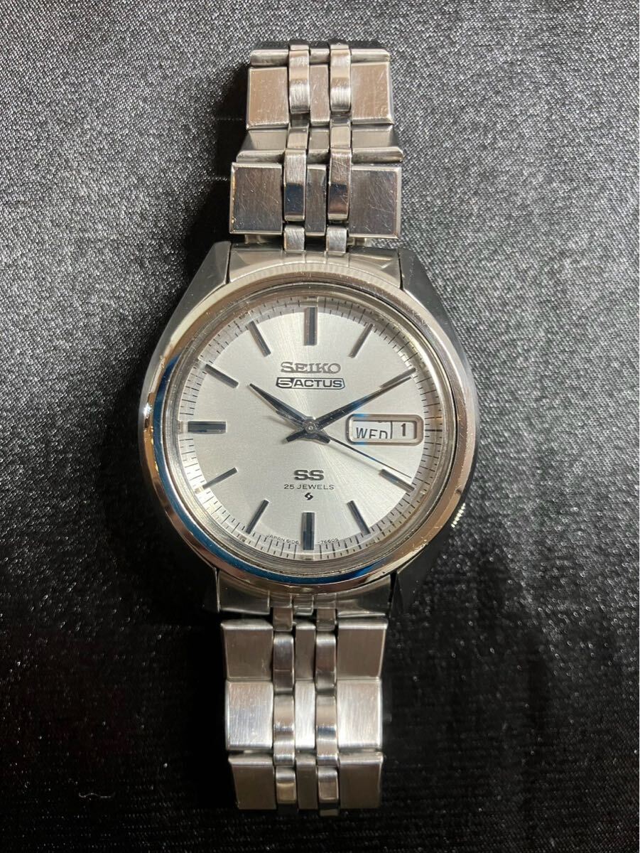 E/2017 セイコー 自動巻き 腕時計 6106-7510 SEIKO 5ACTUS SS_2