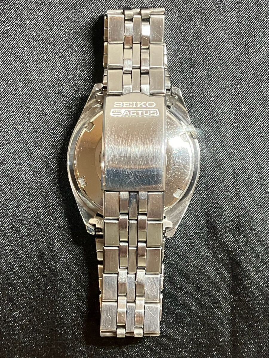E/2017 セイコー 自動巻き 腕時計 6106-7510 SEIKO 5ACTUS SS_3