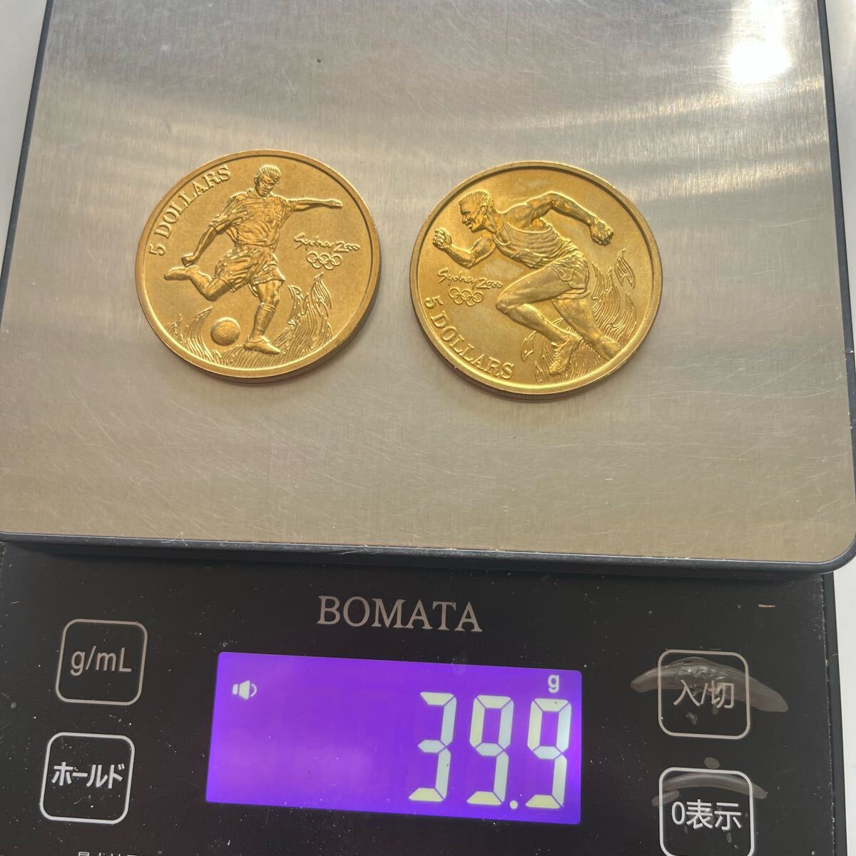 シドニーオリンピック記念 5オーストラリラドル硬貨 2枚_1