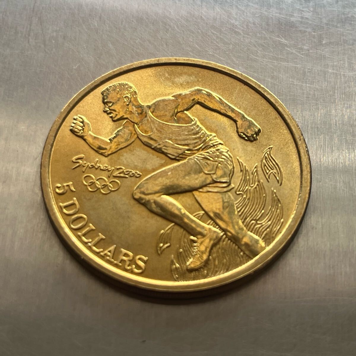 シドニーオリンピック記念 5オーストラリラドル硬貨 2枚_3