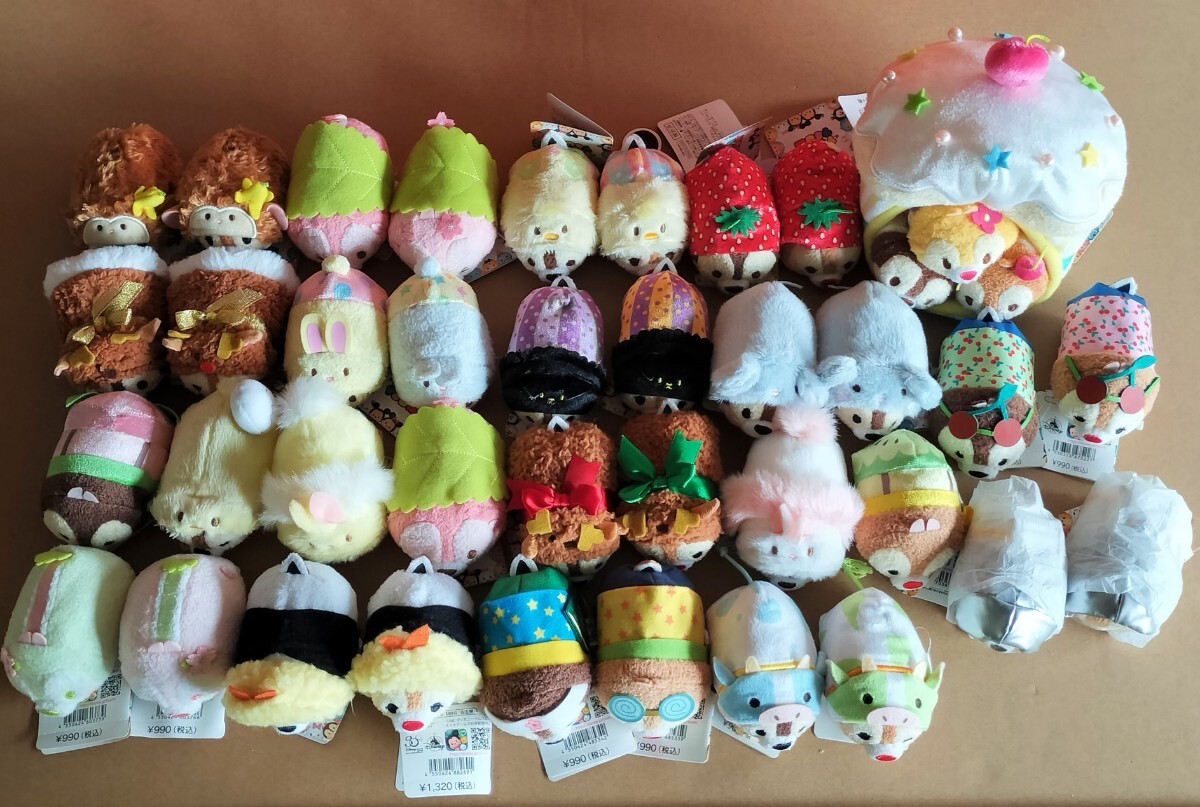 タグ付き未使用 ディズニーストア ツムツム ぬいぐるみ セット チップ