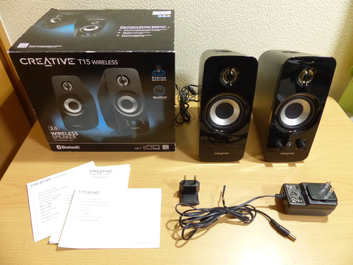 Creative T15 Wireless SP-T15W Bluetooth対応 2ch ワイヤレススピーカー_1