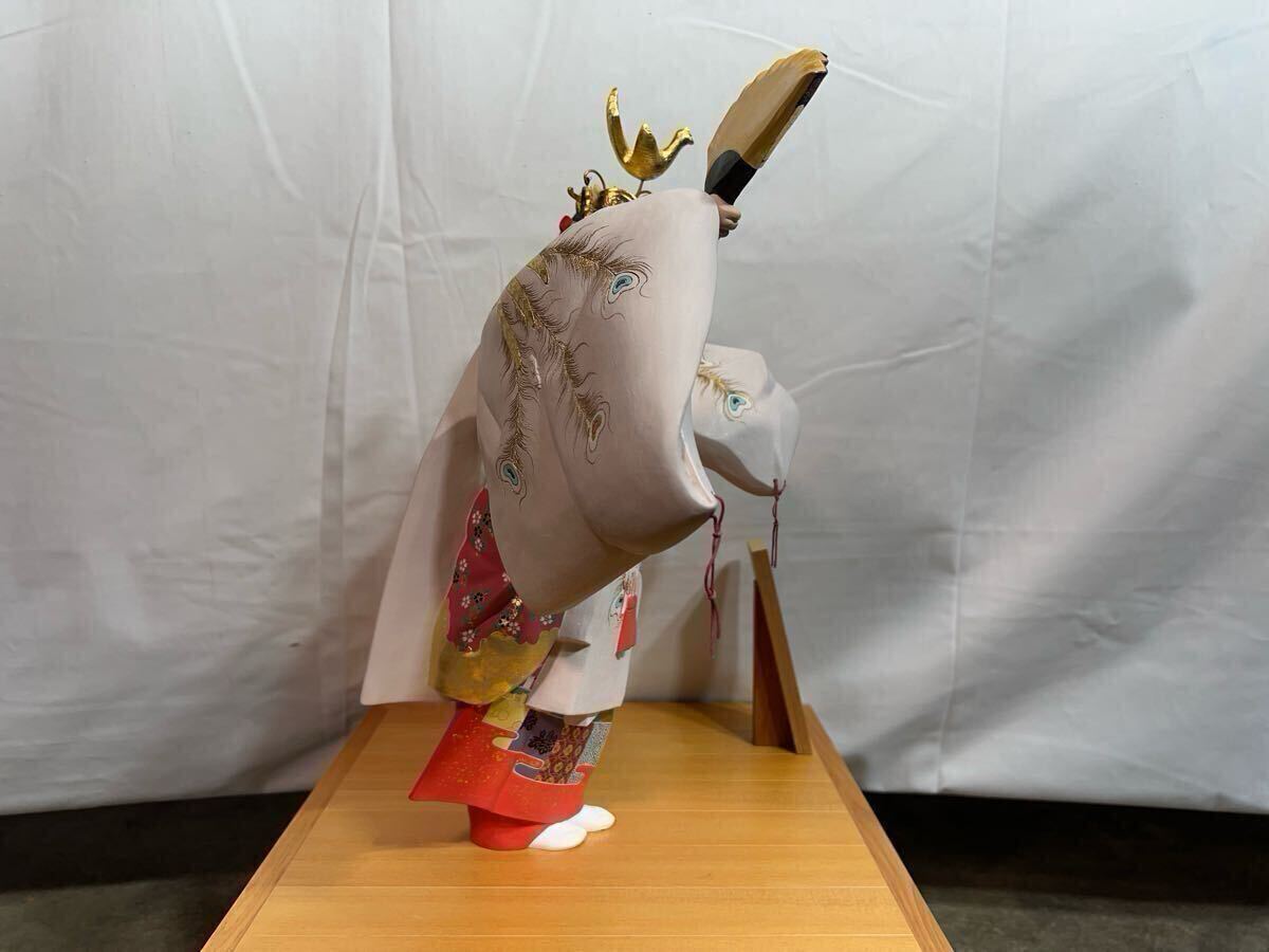 羽衣/能人形師/博多人形/木製フレーム/國崎信正/日本人形/国崎信正