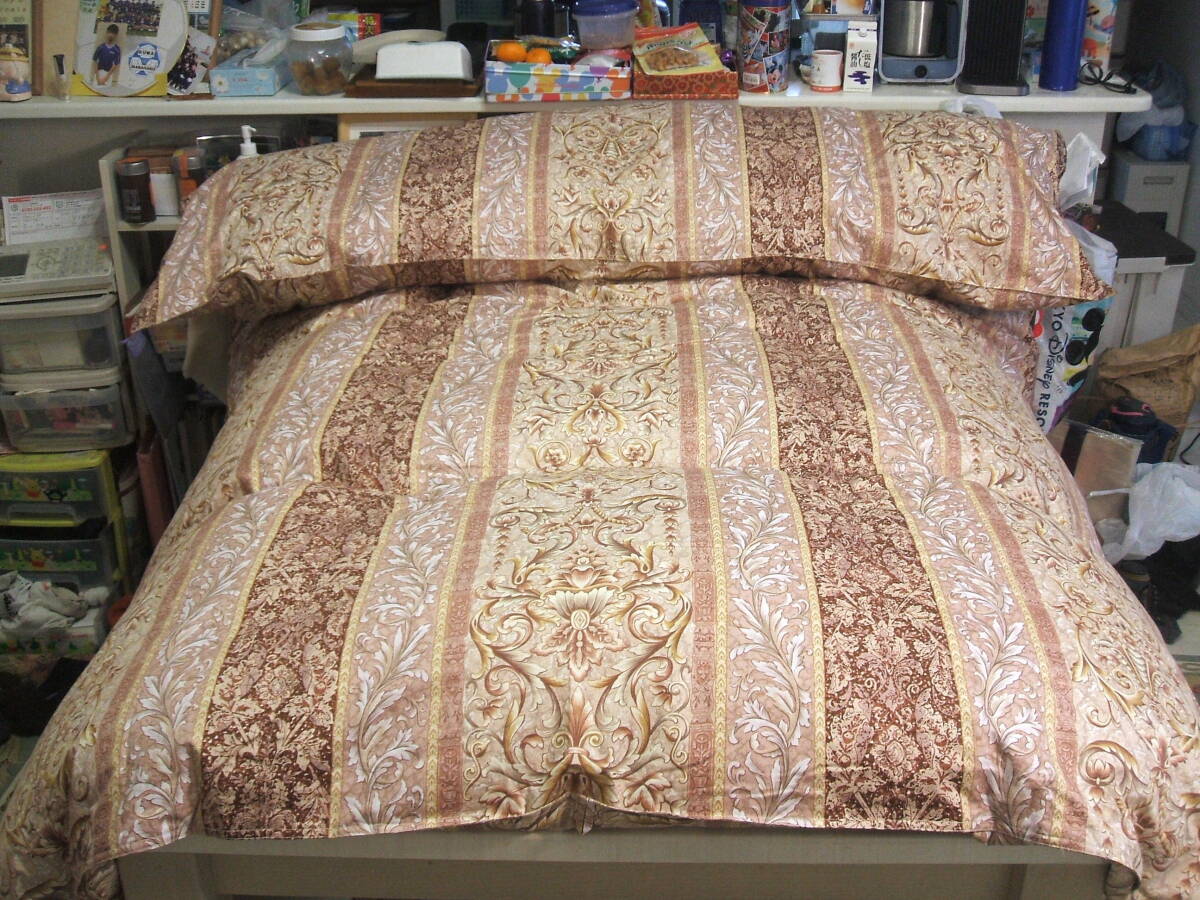新品＊専門店用＊１，３キロに増量＊二層８０超長綿生地＊五ッ星＊ロイヤル＊フランス産ビッグダウン９３％＊羽毛布団（シングル＊ピンク）_1