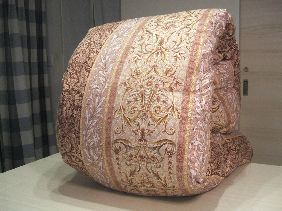 新品＊専門店用＊１，３キロに増量＊二層８０超長綿生地＊五ッ星＊ロイヤル＊フランス産ビッグダウン９３％＊羽毛布団（シングル＊ピンク）_2