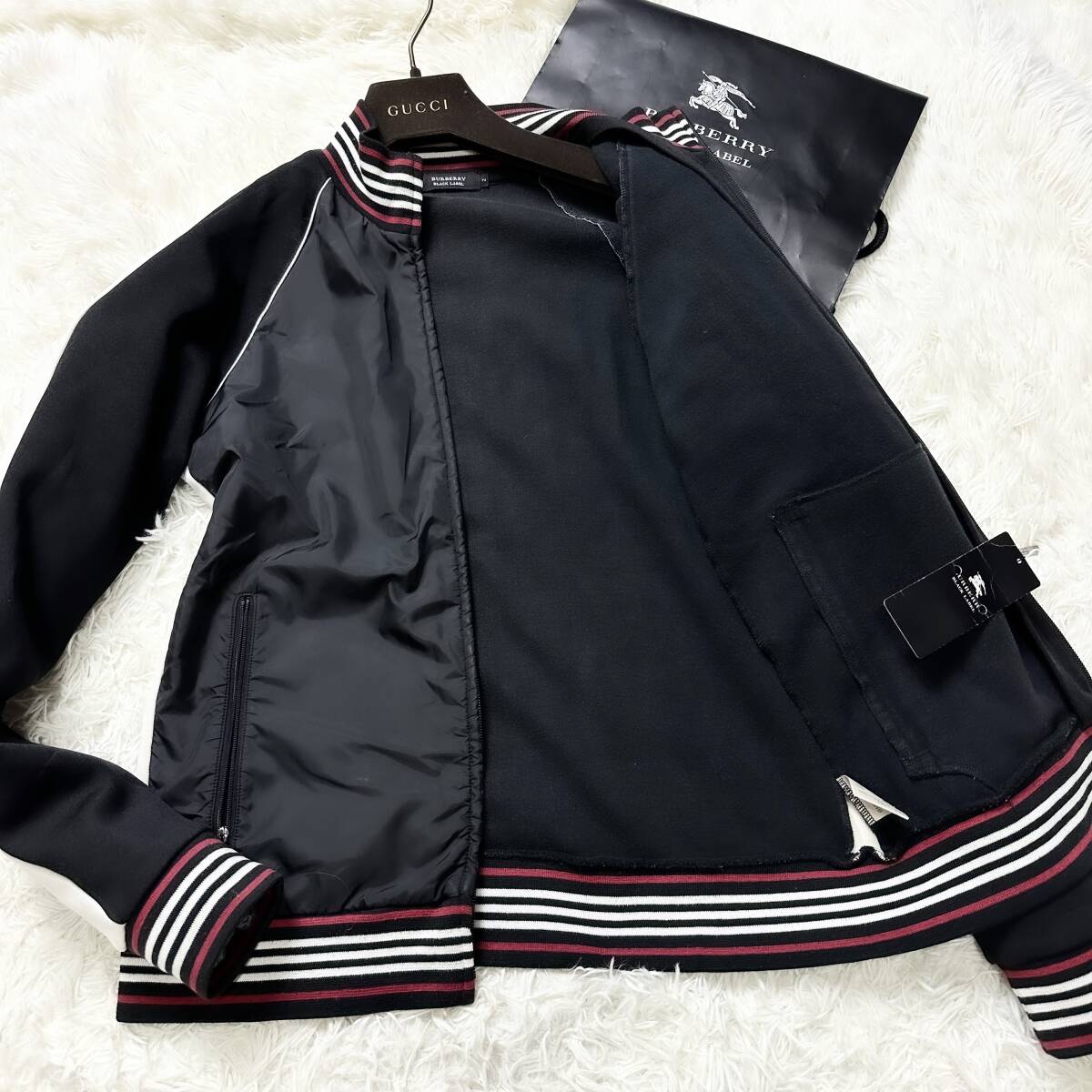 絶版極美品BURBERRY BLACK LABELジップアップトラックジャケットL~M