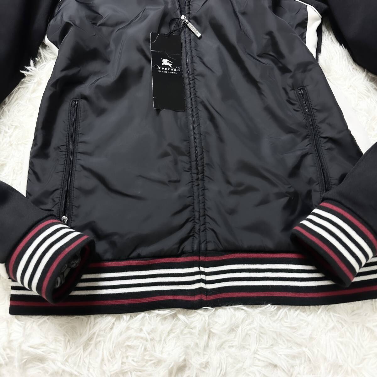 絶版極美品BURBERRY BLACK LABELジップアップトラックジャケットL~M