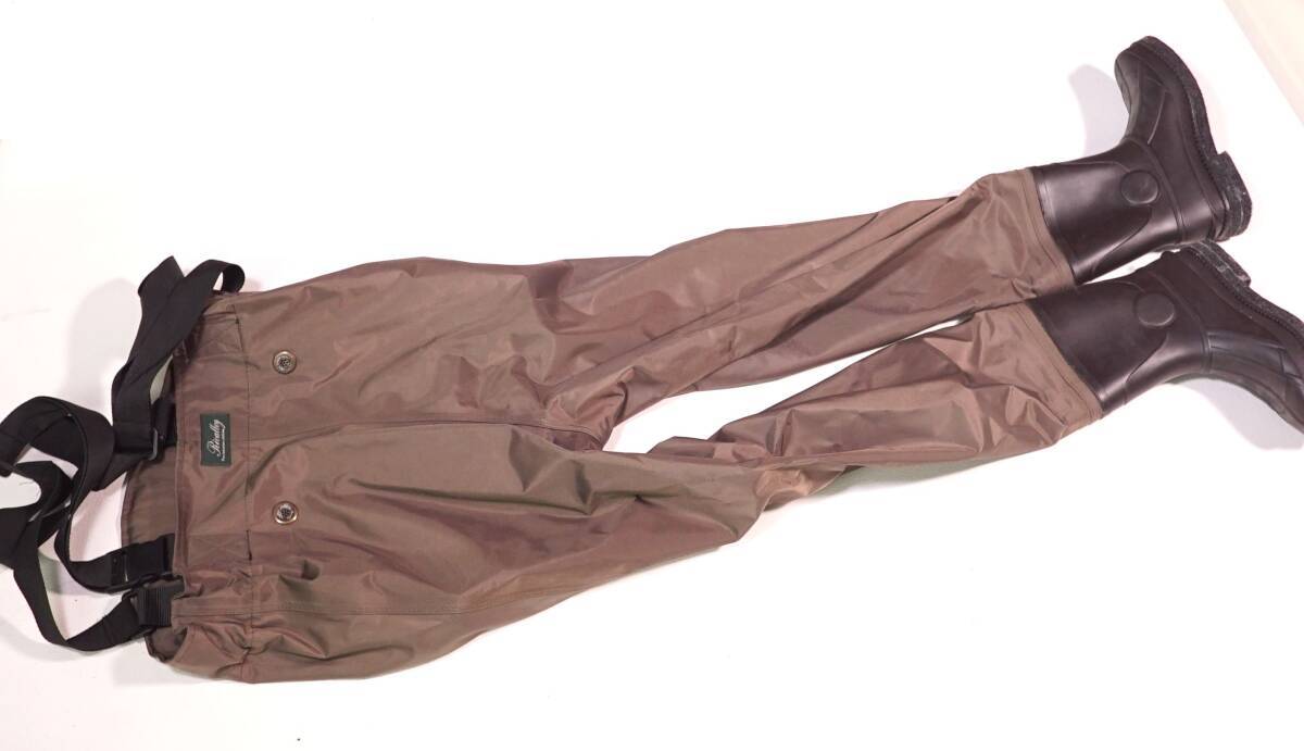 未使用保管品　ソウシン　リバレイ　PVCナイロンチェストハイウェーダーSサイズ_1