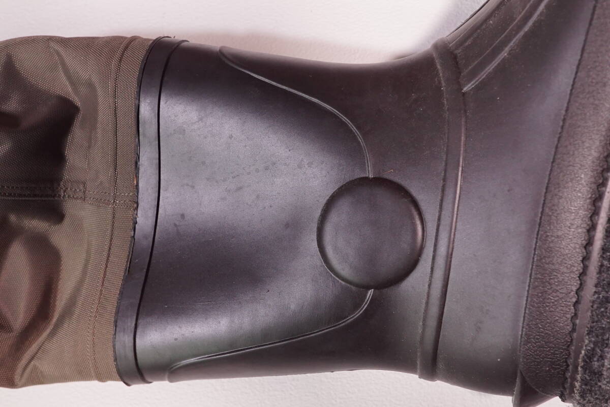 未使用保管品　ソウシン　リバレイ　PVCナイロンチェストハイウェーダーSサイズ_4