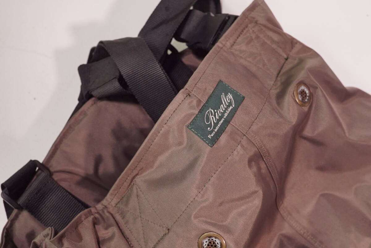 未使用保管品　ソウシン　リバレイ　PVCナイロンチェストハイウェーダーSサイズ_7