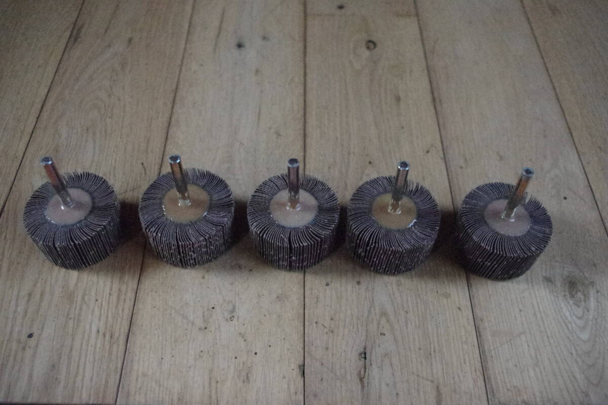 三共理化学　フラップホイル　＃２２０　軸径6ミリ　外径５０ミリ　長期保管品　５ケセット_2