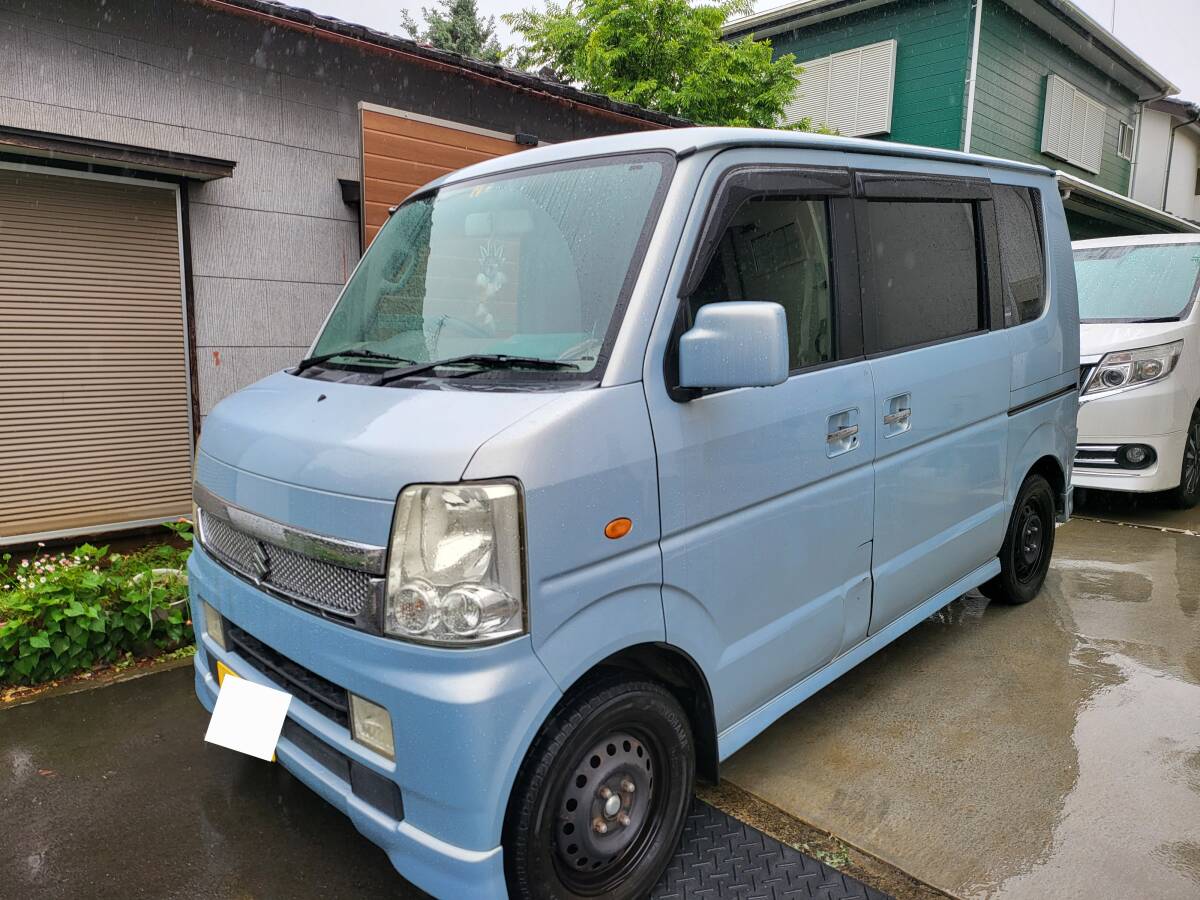 スズキ！エブリーワゴン！ターボ！売り切り！1円スタート！LED多数！HDDナビ！平成２０年！_2