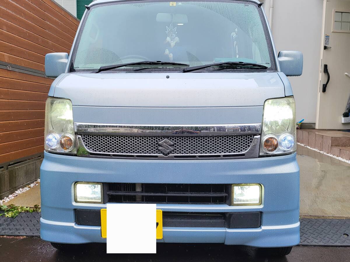 スズキ！エブリーワゴン！ターボ！売り切り！1円スタート！LED多数！HDDナビ！平成２０年！_9