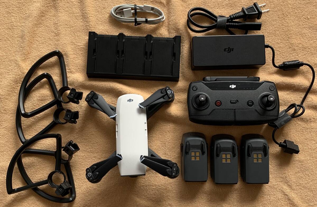 【バッテリー３個】DJI SPARK（ホワイト） ドローン動作中古品_2