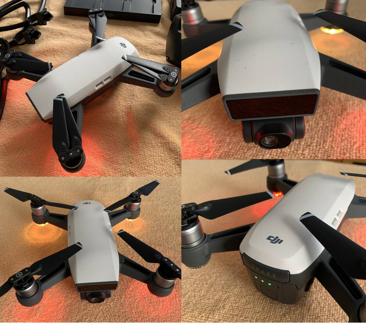 【バッテリー３個】DJI SPARK（ホワイト） ドローン動作中古品_6