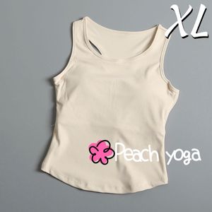 アイボリーXLサイズ スポーツブラ単品 カップ付きタンクトップ102 ブラトップ ホットヨガ