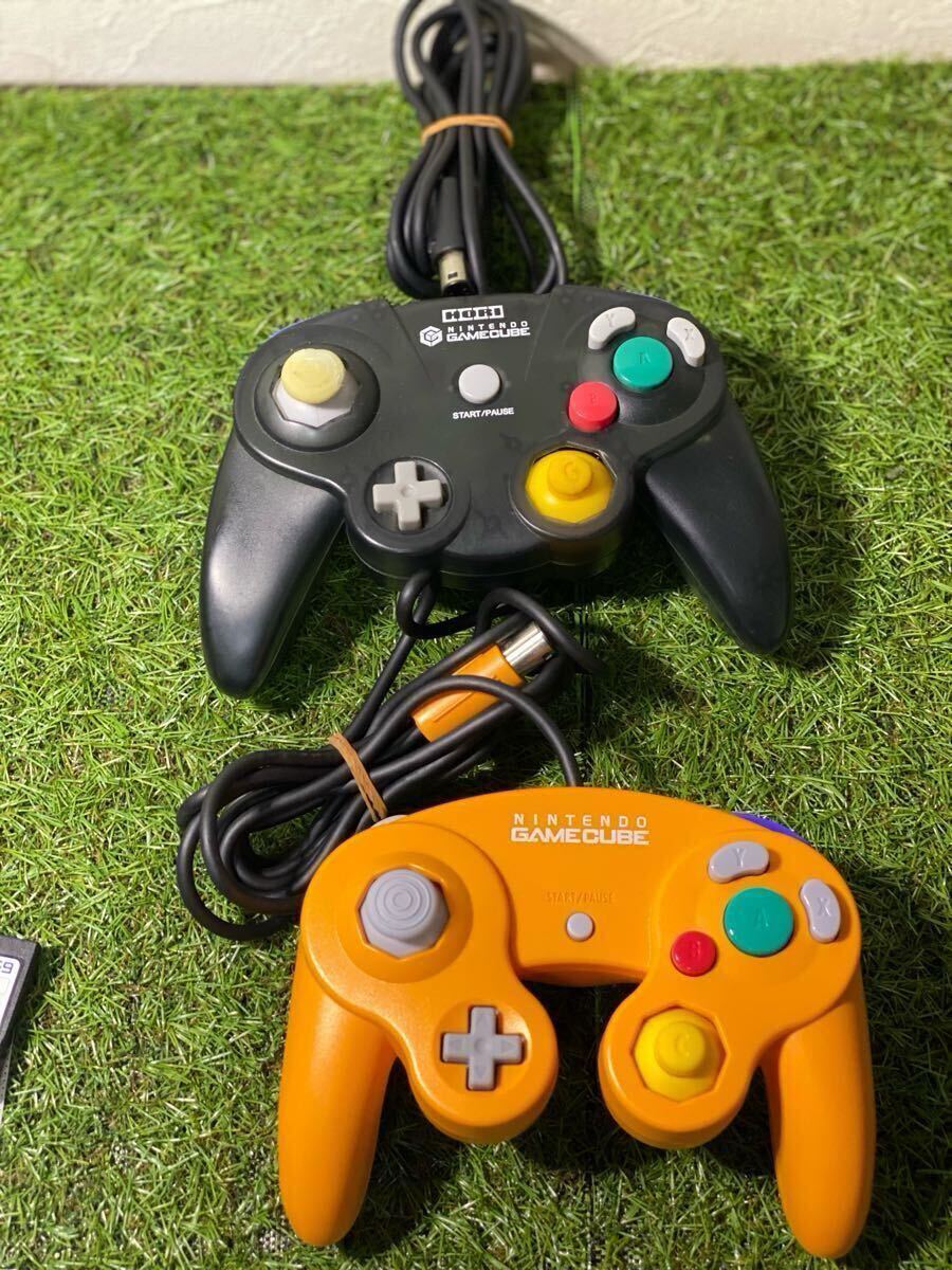 任天堂 ゲームキューブ オレンジ DOL-101 コントローラー2個(純正