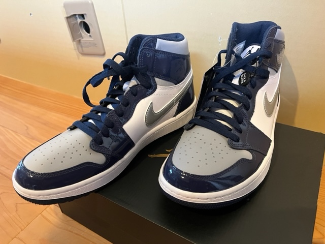 正規未使用品 ナイキ エアジョーダン1 HIGH G ゴルフシューズ　NIKE 27cm US9箱付き_1