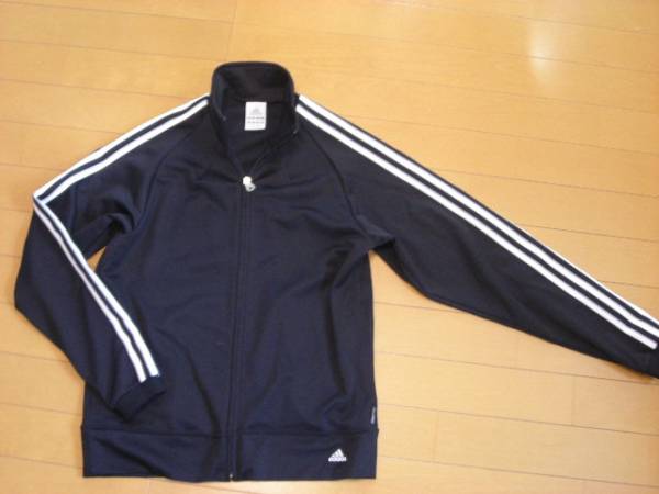 【アディダス　S　ジャージ】スポーツウェア　黒　USED_1