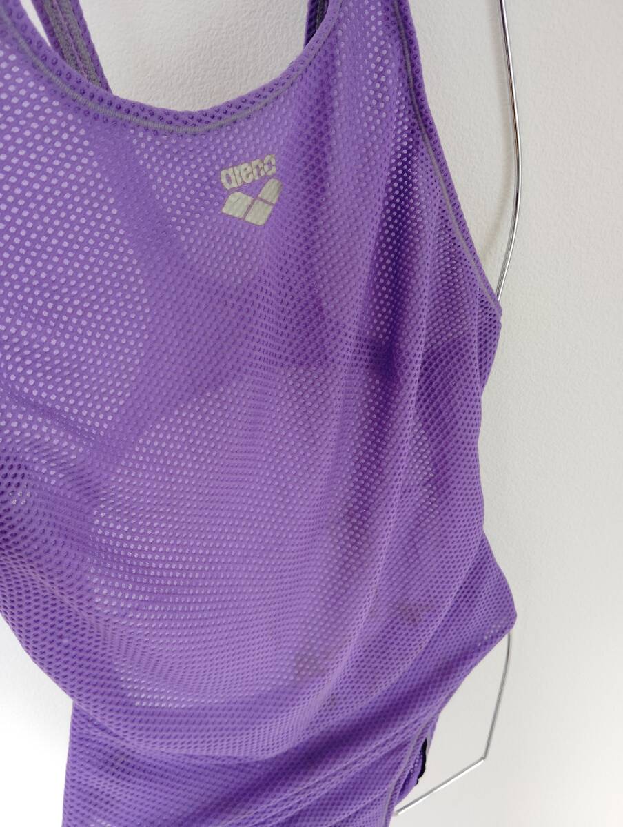 送料230円◇arena/アリーナ「競泳水着 パープル サイズL」FSA-3602W