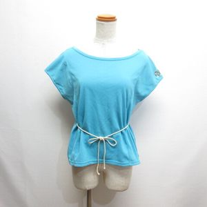 ジーフィット G-FIT スポーツウェア 半袖 カットソー Tシャツ M ブルー フレンチスリーブ