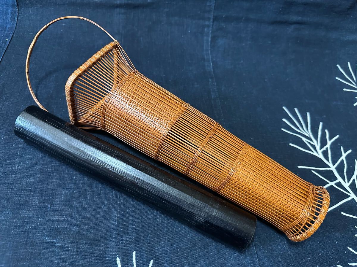 竹編み　花入　竹籠　一輪挿し　花器　竹細工_4