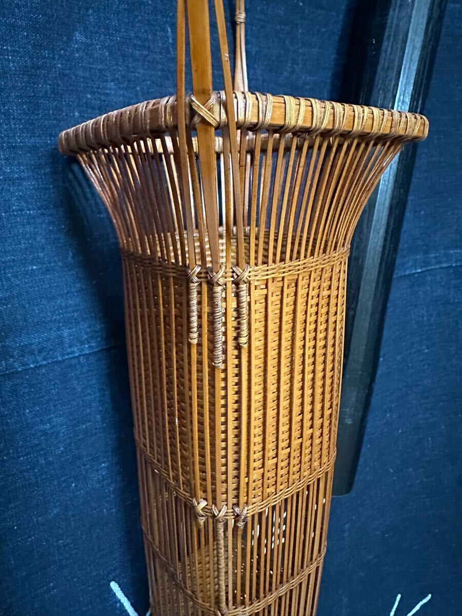 竹編み　花入　竹籠　一輪挿し　花器　竹細工_6