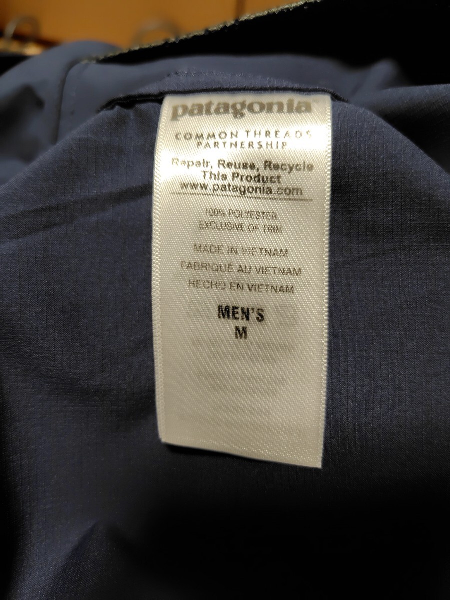 パタゴニア　ストレッチテール プレーニング フーディ メンズМサイズ　カラーネイビーチェック　美品_6