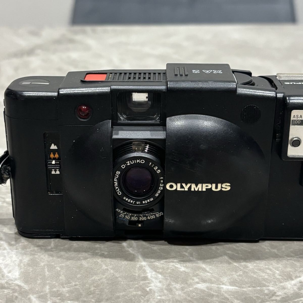 【ジャンク品】OLYMPUS XA2 + A11フラッシュ付き コンパクトフィルムカメラ 動作未確認 現状品_2