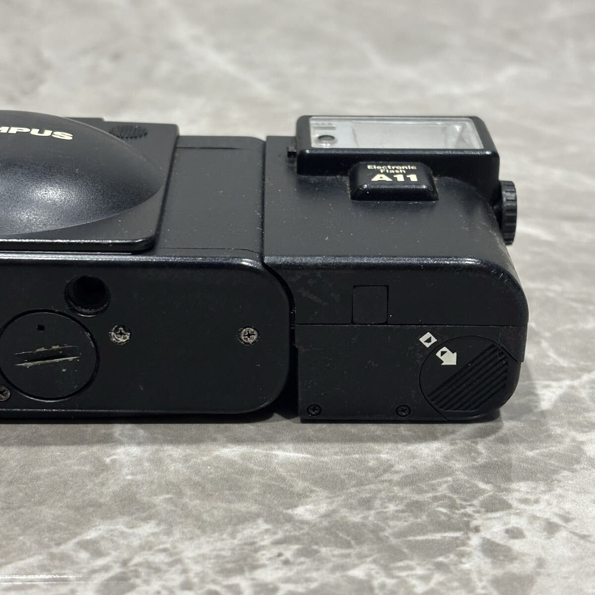 【ジャンク品】OLYMPUS XA2 + A11フラッシュ付き コンパクトフィルムカメラ 動作未確認 現状品_8