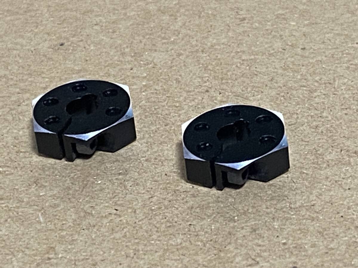 中古 OVER DOSE オーバードーズ OD1437 アルミホイールハブセット 2個のみ クランプタイプ4ｍｍ /ブラック ※Vacula/Divall/XEX_8