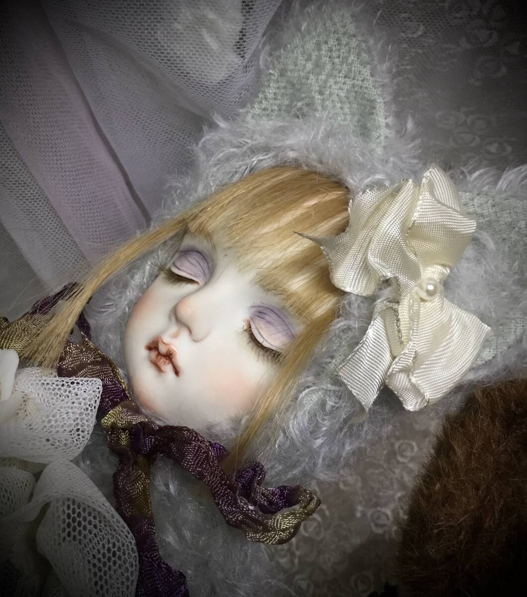 太山レミ作　ビスクフェイス縫いぐるみ「ボクの友達96」※送料無料_4