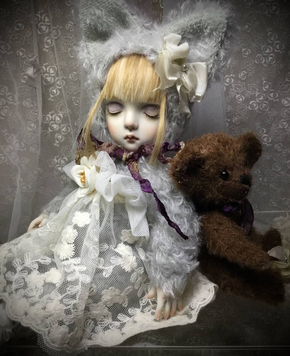 太山レミ作　ビスクフェイス縫いぐるみ「ボクの友達96」※送料無料_5